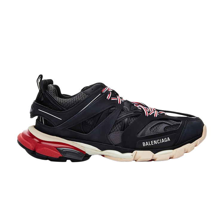 Balenciaga Wmns Track Trainer 'Black Red' Sneakers, black