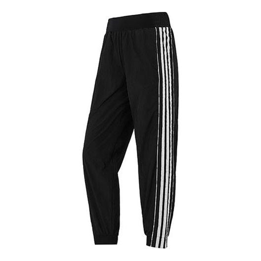 بنطلون رياضي (WMNS) adidas Str W Pt Mix Casual Sports Side Stripe Long Pants/True أسود، أسود