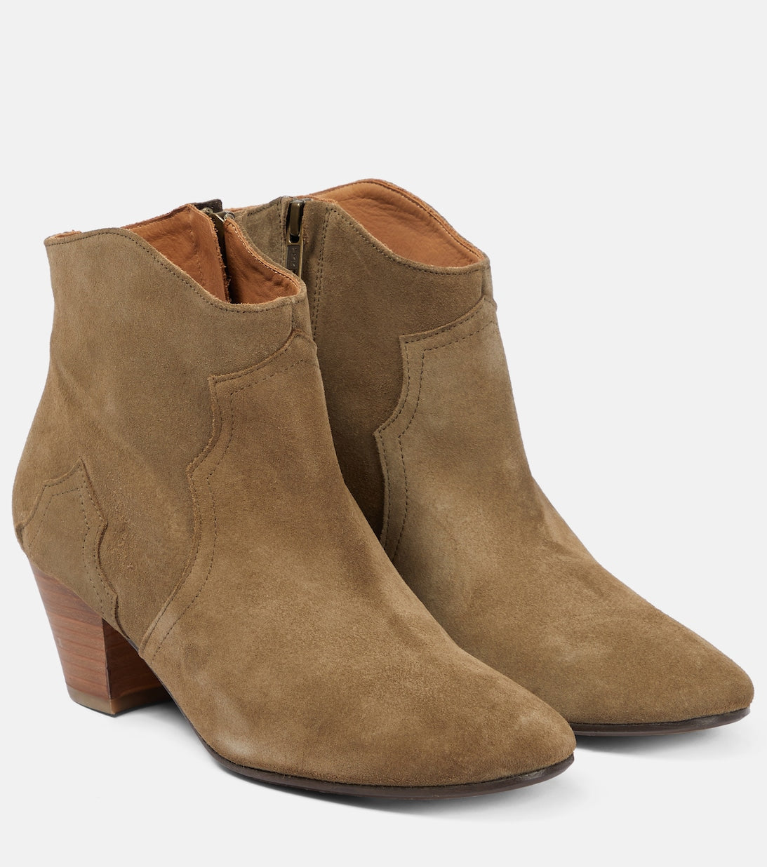 Dicker Isabel Marant suede ankle boots, brown