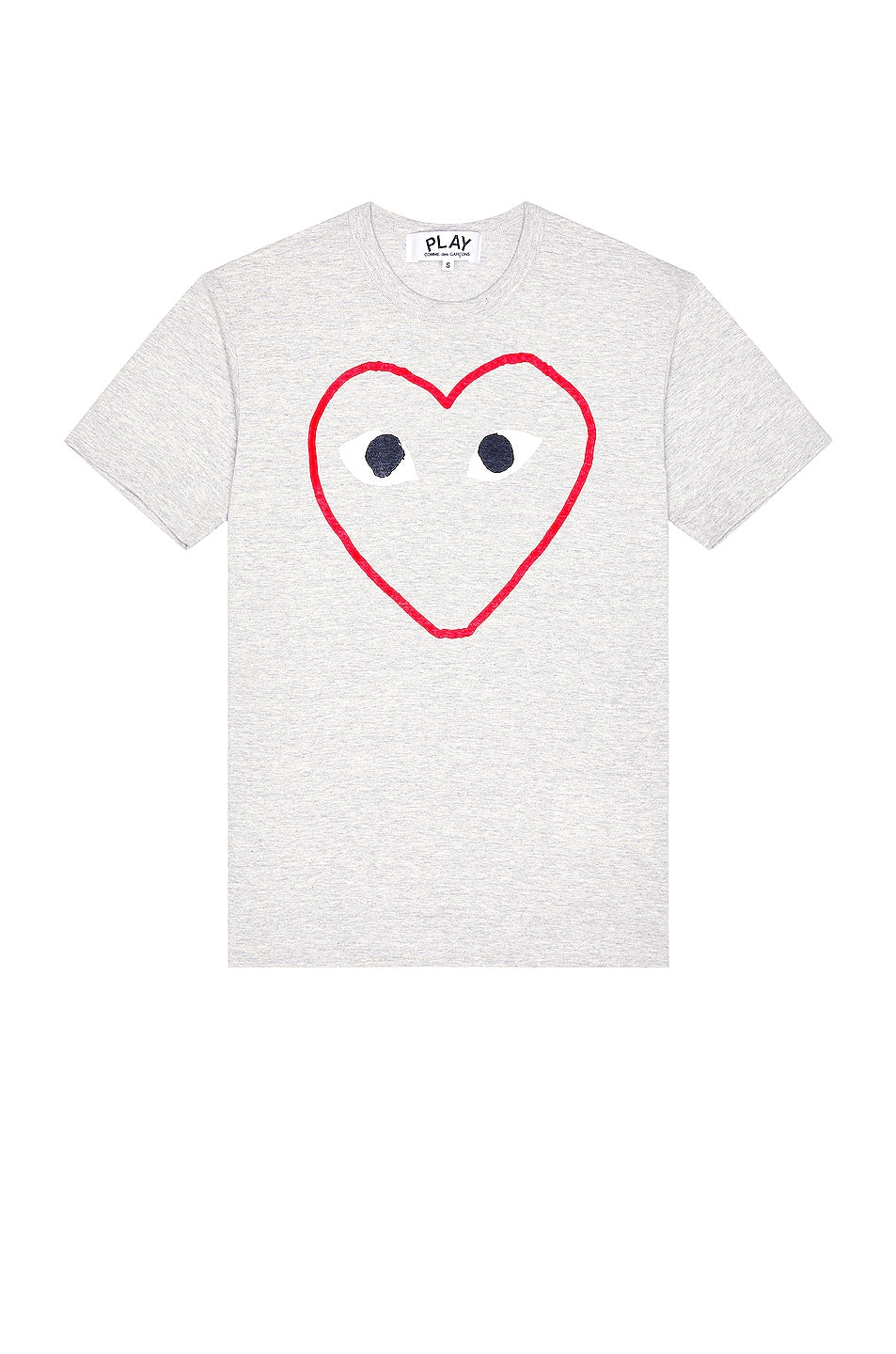 Comme des Garçons Heart Logo T-shirt, gray