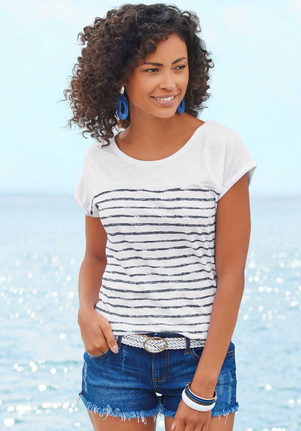 BEACH TIME Beach Time shirt, white