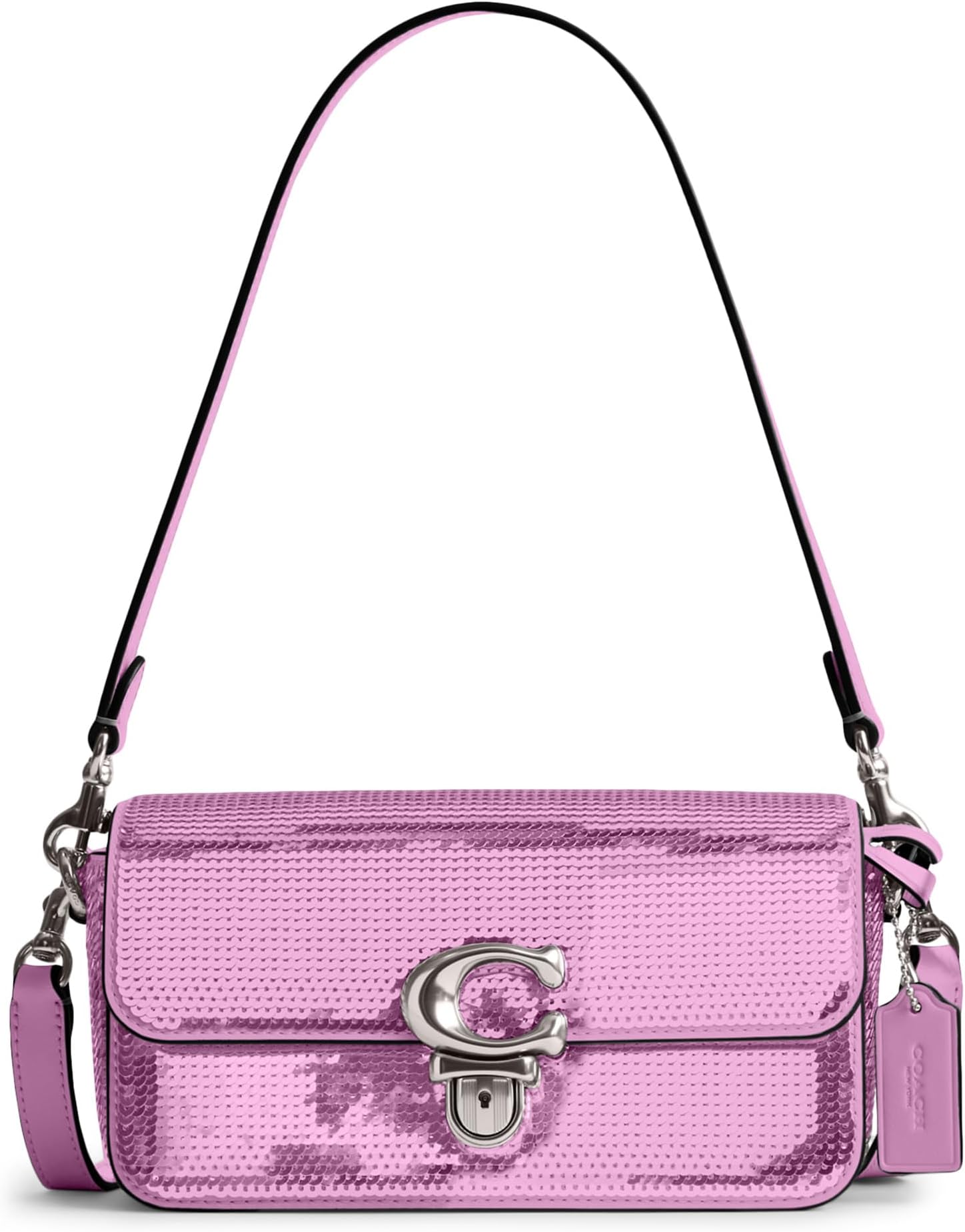 Studio COACH sequin baguette, Dark Magenta