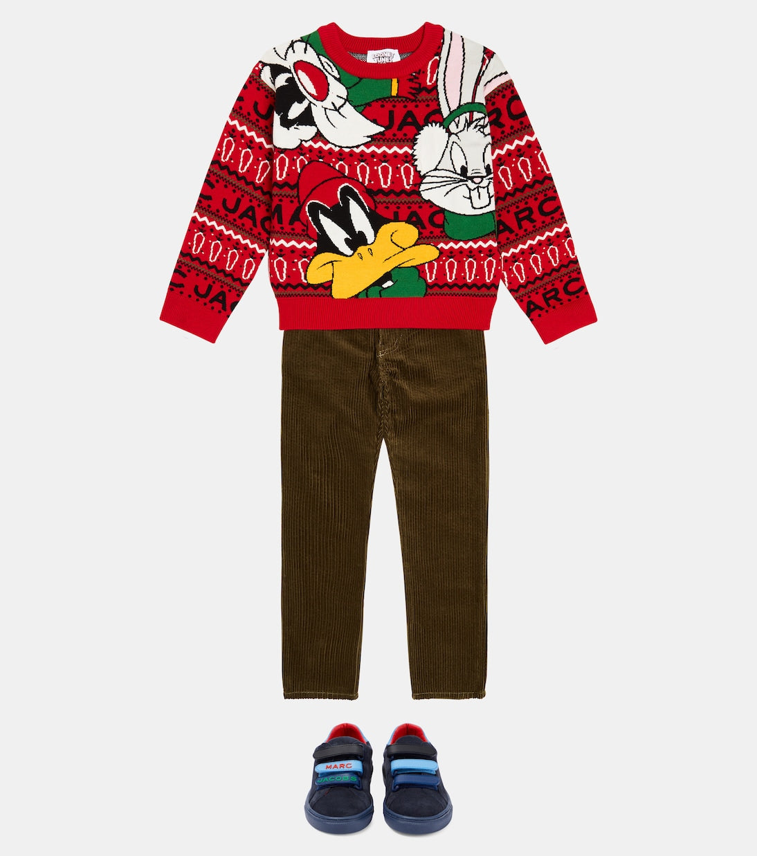 Intarsia x looney tunes Marc Jacobs Kids sweater, multicolor