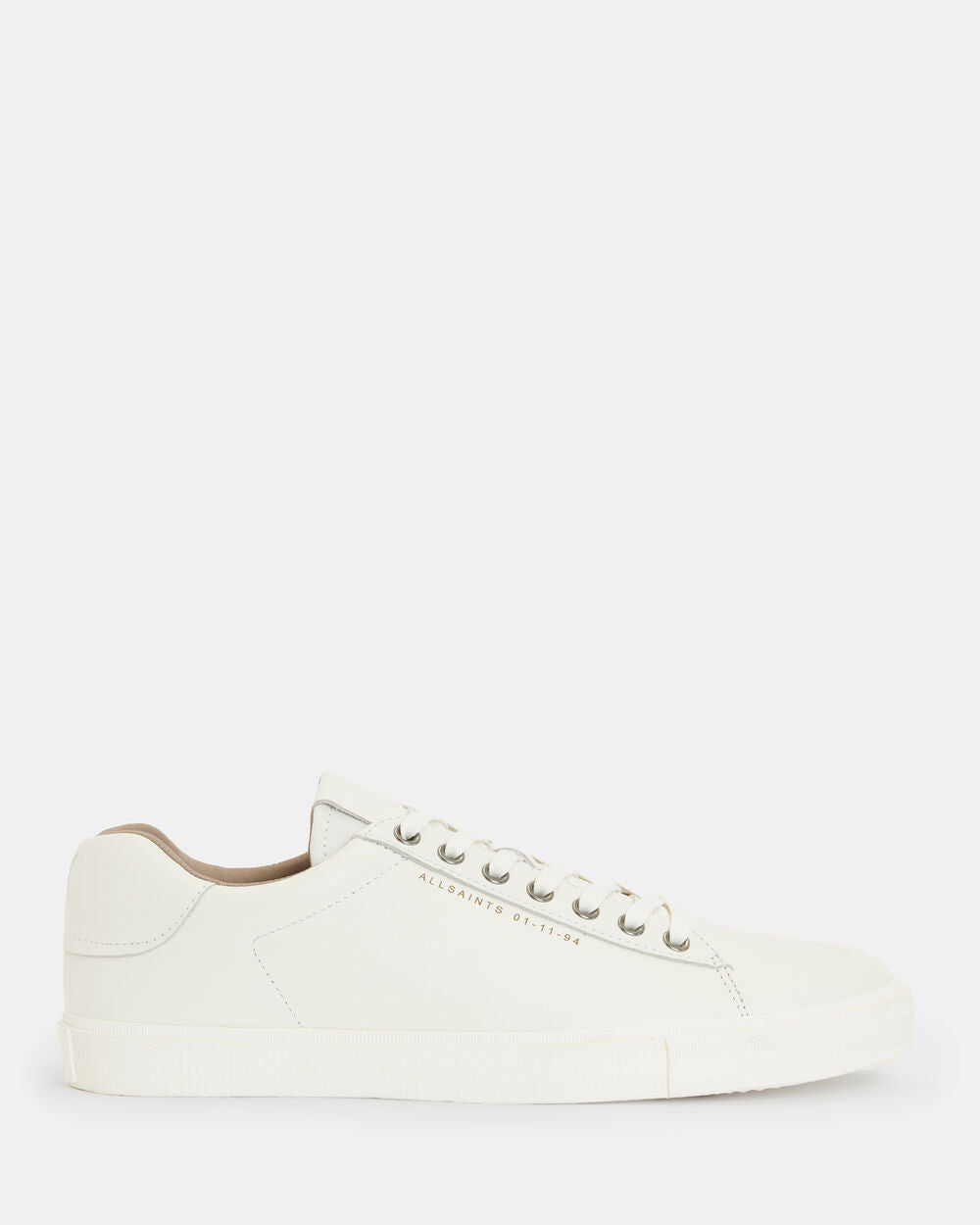 حذاء رياضي Brody AllSaints Leather Low Top باللون الأبيض