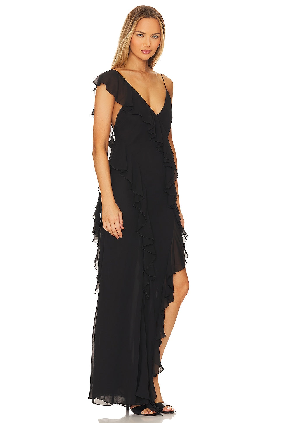 Ronny Kobo Olivialle Dress, Jet Black