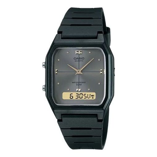 CASIO Quartz Waterproof Mens Black Analog/Digital Combo Watch, black