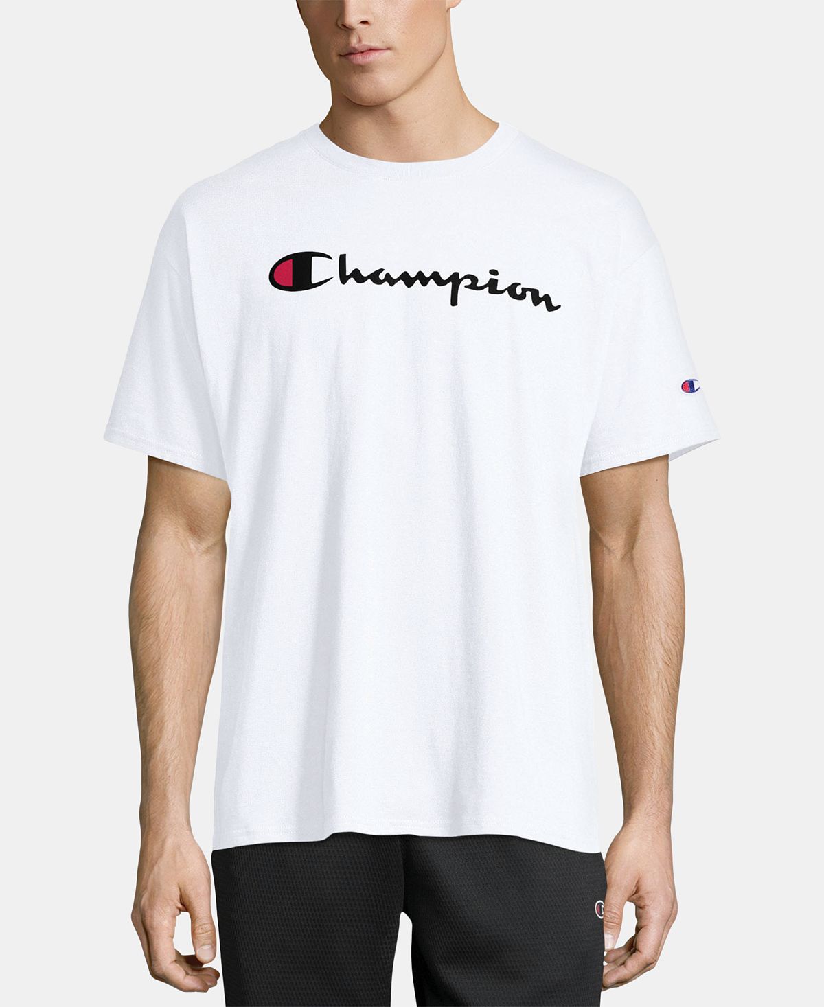 Men's T-shirt with Champion lettering and logo