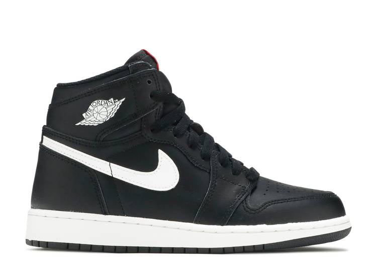 حذاء رياضي AIR JORDAN 1 RETRO HIGH OG BG 'YIN YANG'، أسود