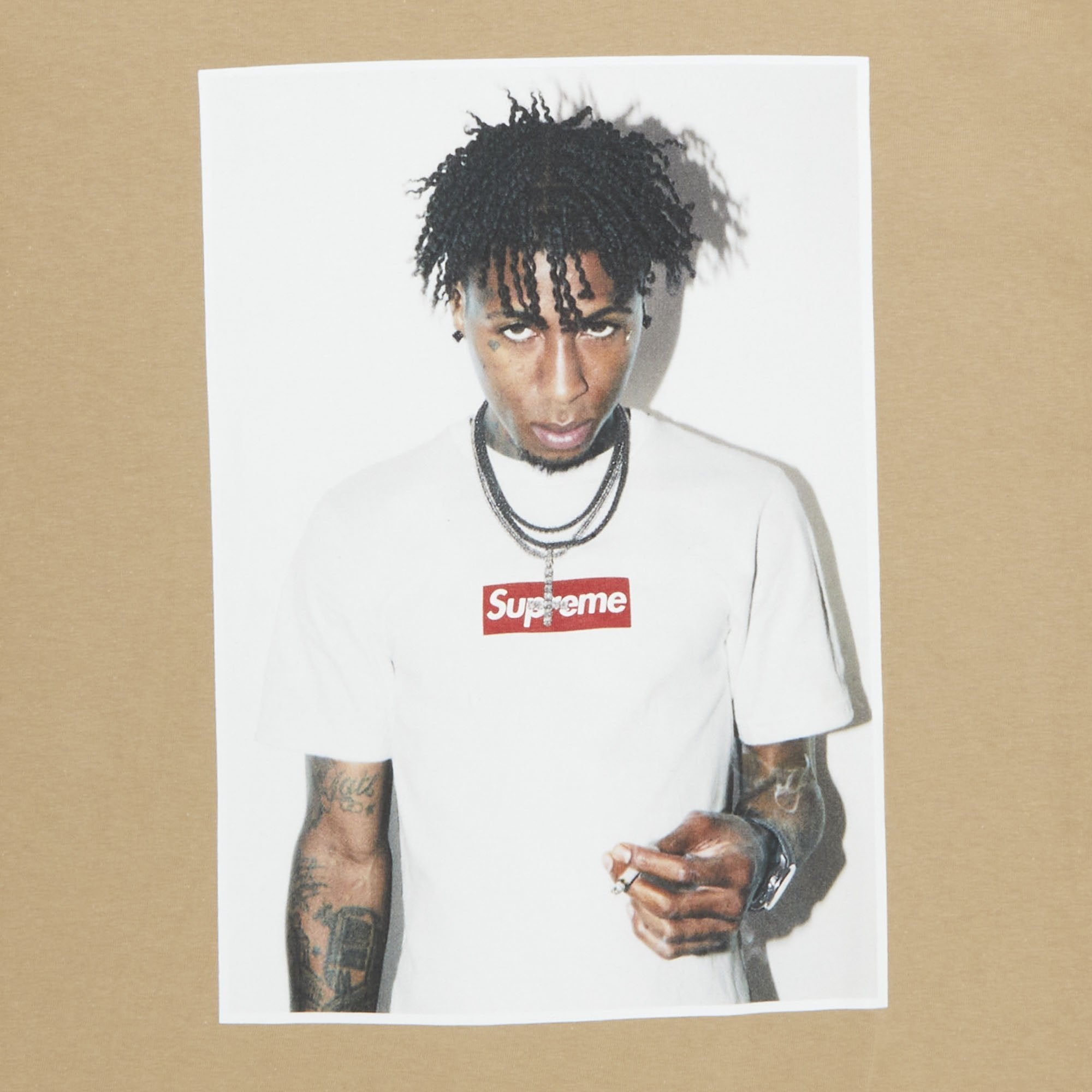 Supreme NBA Youngboy Khaki T-Shirt