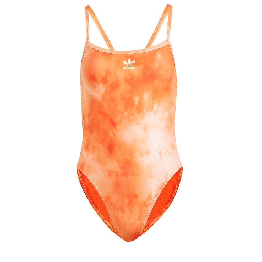 Adidas Hills Hiker Allover-Print active bralette swimsuit, orange