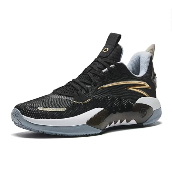 حذاء رياضي ANTA Shock Wave 5 Team 'Black Golden' باللون الأسود