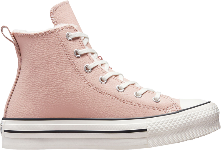 Converse Chuck Taylor All Star Lift Platform High GS Stone Mauve Sneakers, Pink