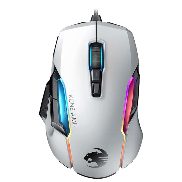 Wired gaming mouse Roccat Kone AIMO Remastered, white