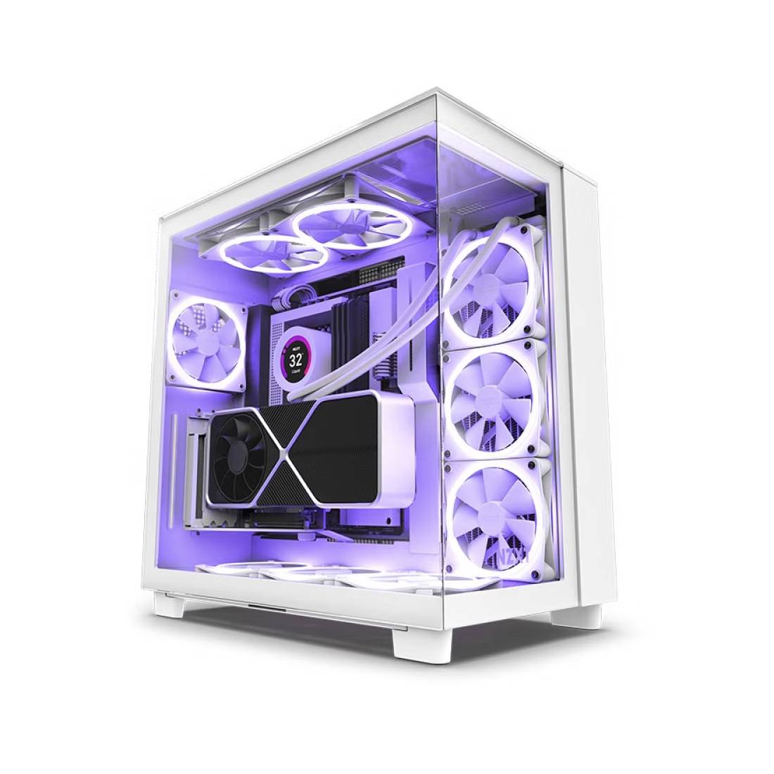 Case NZXT H9 Elite, ATX/Micro-ATX, Mid Tower, white