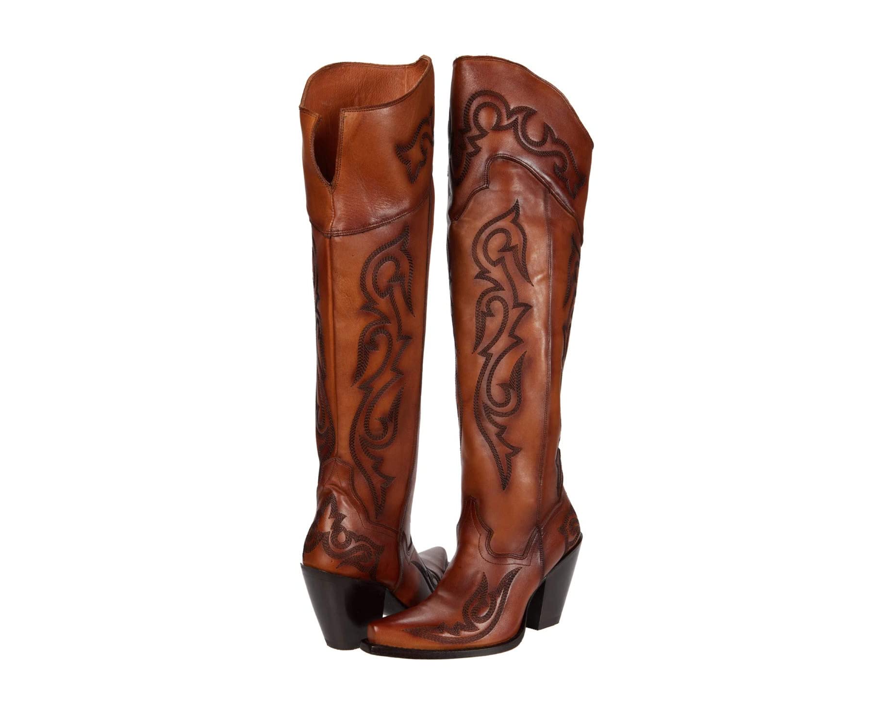 Seductress Dan Post boots, chestnut