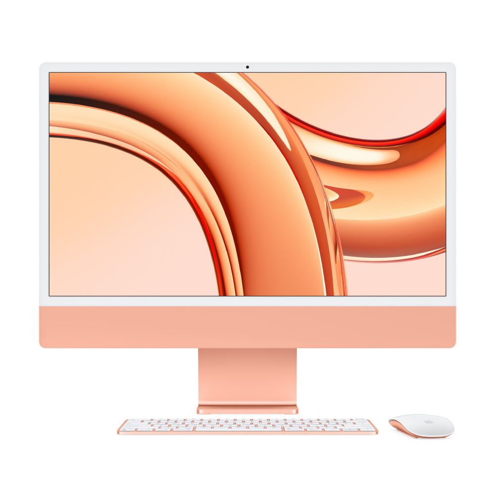 All-in-one Apple iMac 24'' M3 (2023), 8 CPU/10 GPU, 16GB/256GB, Gigabit Ethernet, Orange, English keyboard