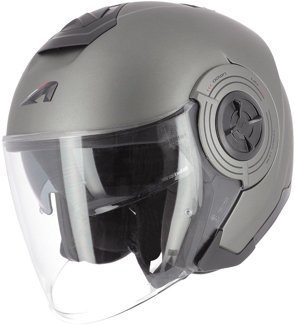 Astone Aviator helmet, matte/gray