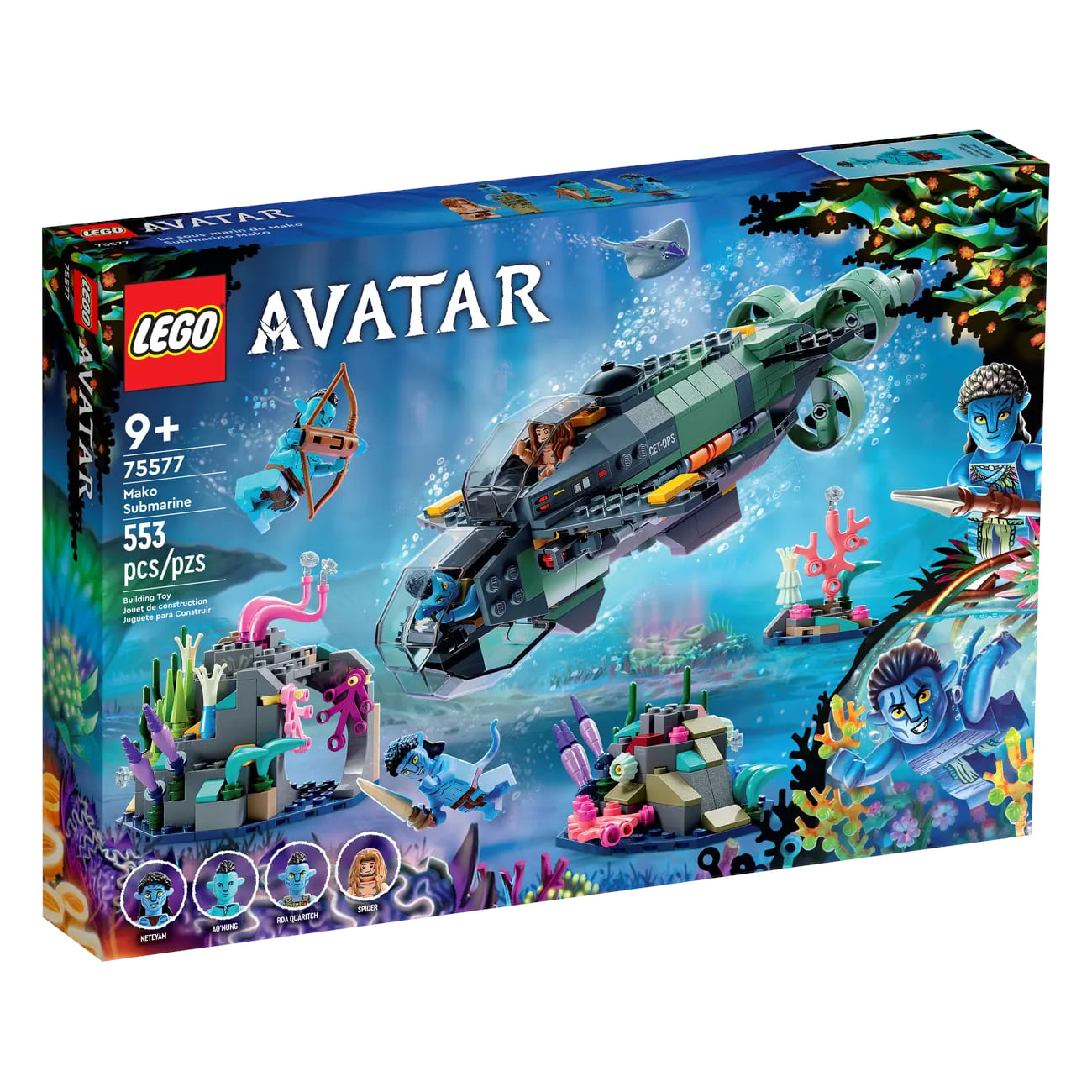 LEGO Avatar Mako Submarine 75577, 553 pieces