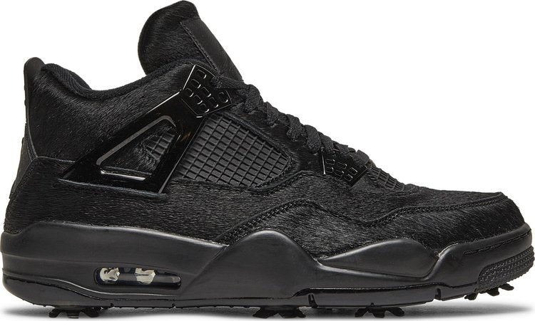 Air Jordan 4 Golf Black Cat Boots, black