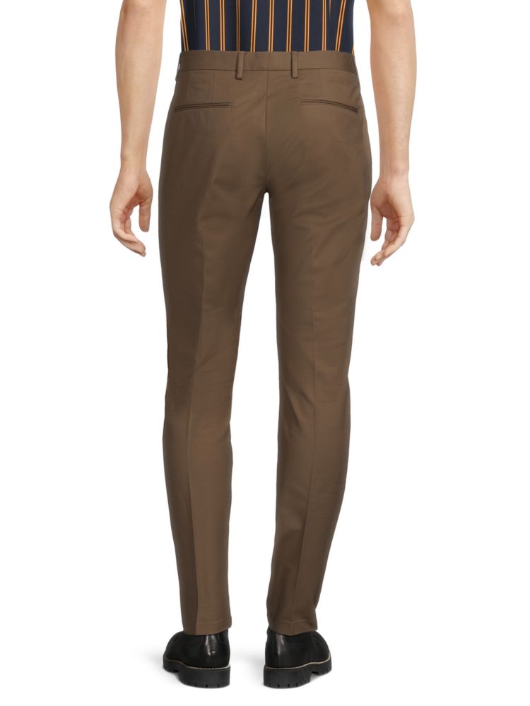 Eastbury Flat Front Trousers Reiss Tobacco