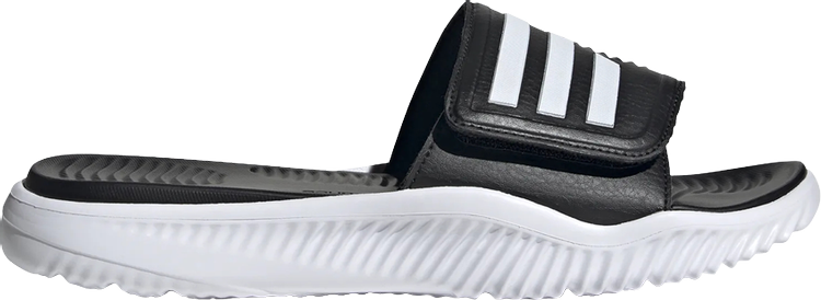 Adidas Alphabounce Slide 'Black White' Sandals, Black