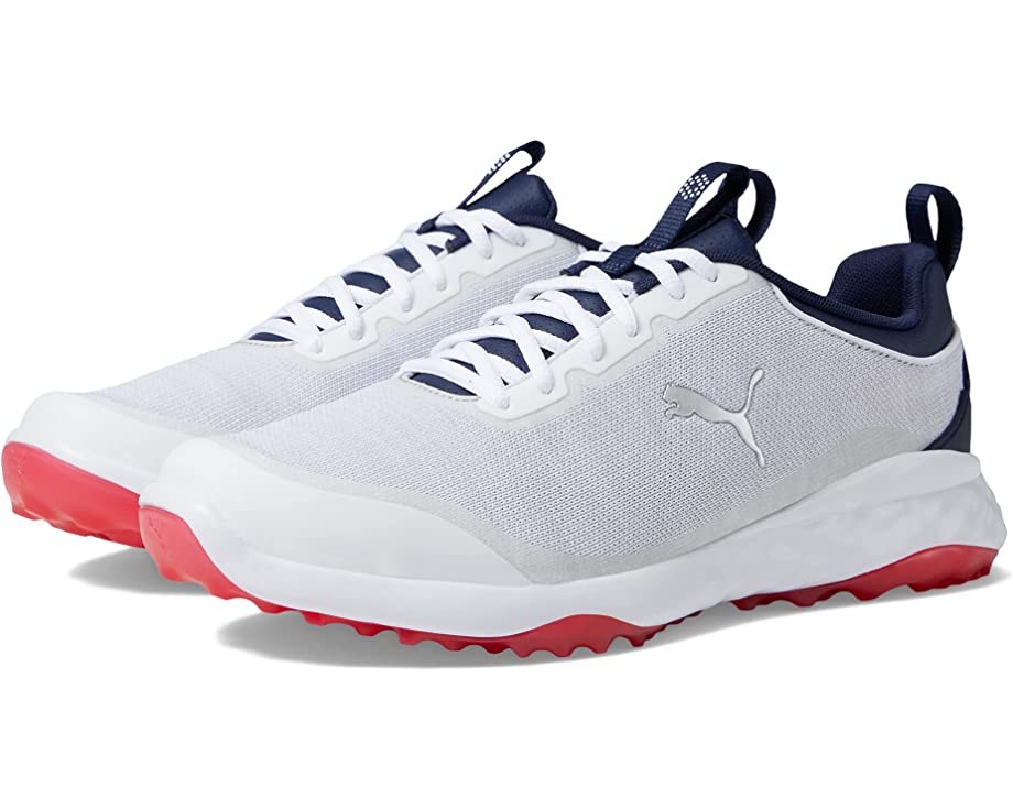 Puma Fusion Pro Golf sneakers, red and white