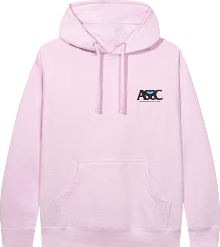 Anti Social Social Club Negative Space Hoodie 'Pink', pink