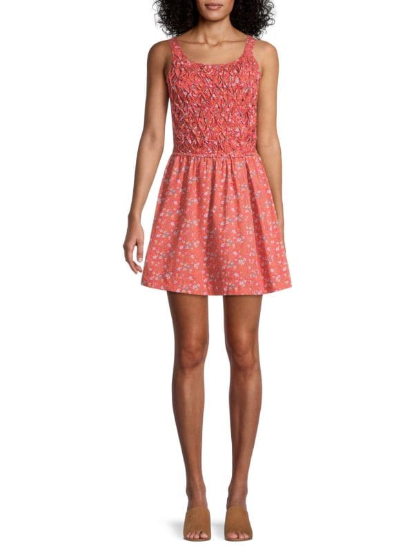 Petunia mini dress with full skirt Free People Poppy combo