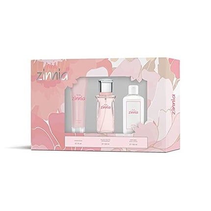 Gift set Zinnia Flor de Zinnia for women Ed  T 100ml + Body lotion 100ml + Hand cream 75ml