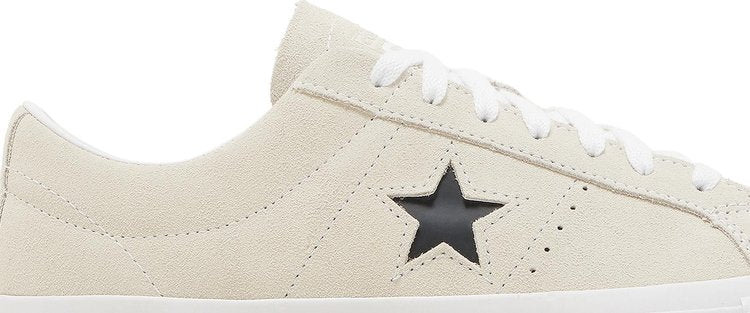 حذاء رياضي Converse One Star Pro Suede Low Egret White، كريمي