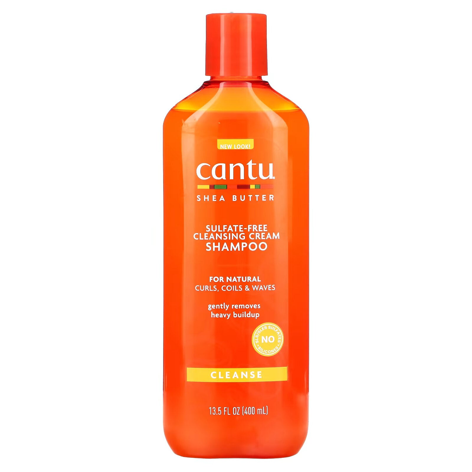 Cantu, Shea Butter for Natural Hair, Cleansing Cream Shampoo, Sulfate Free, 13 5 fl oz (400 ml)