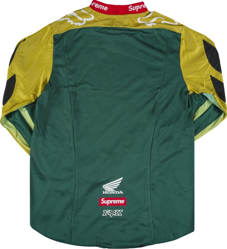 Supreme x Honda Fox Racing Moto Jersey 'Moss' T-Shirt, Green