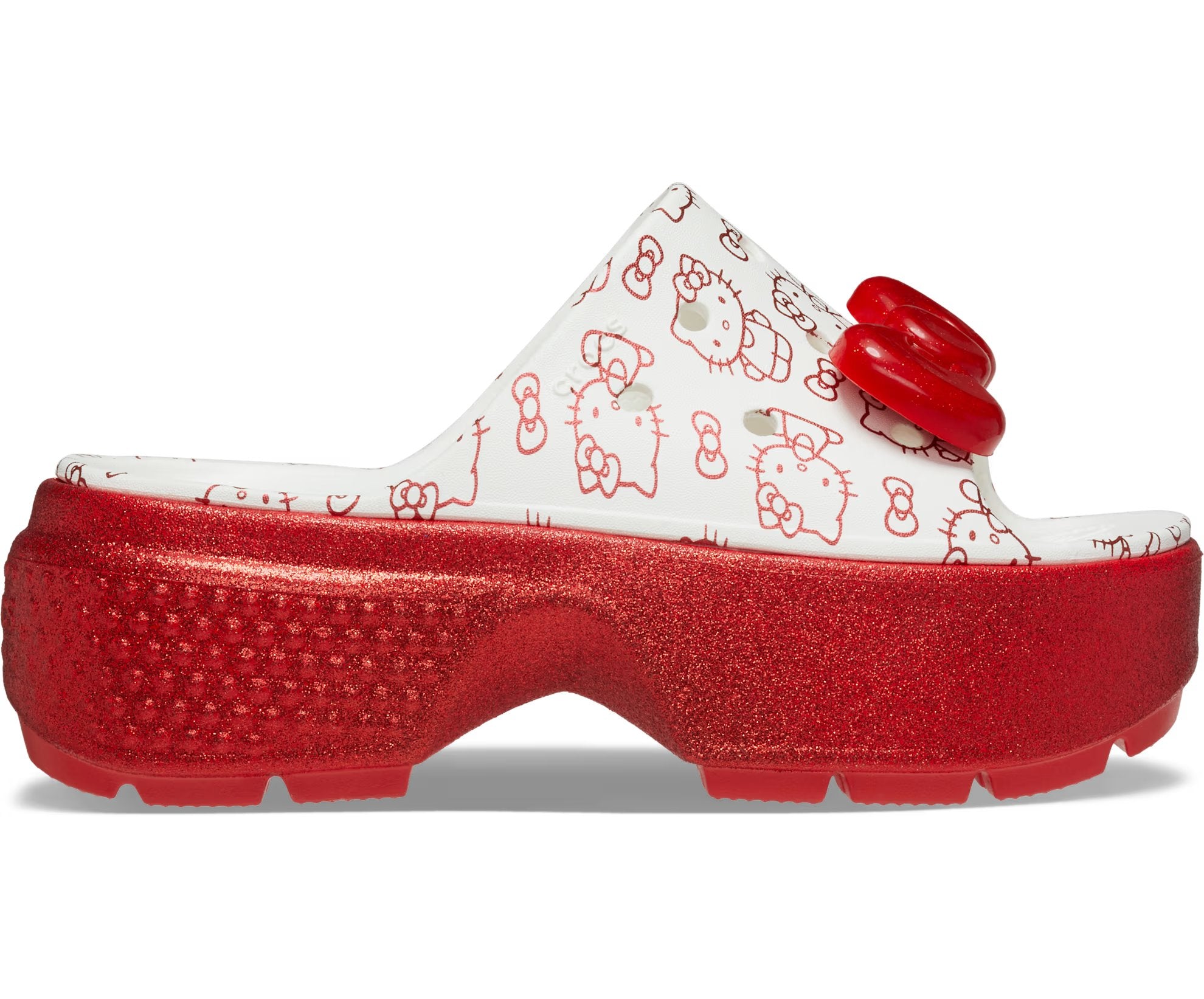 Crocs x Hello Kitty Stomp Clogs, white/red