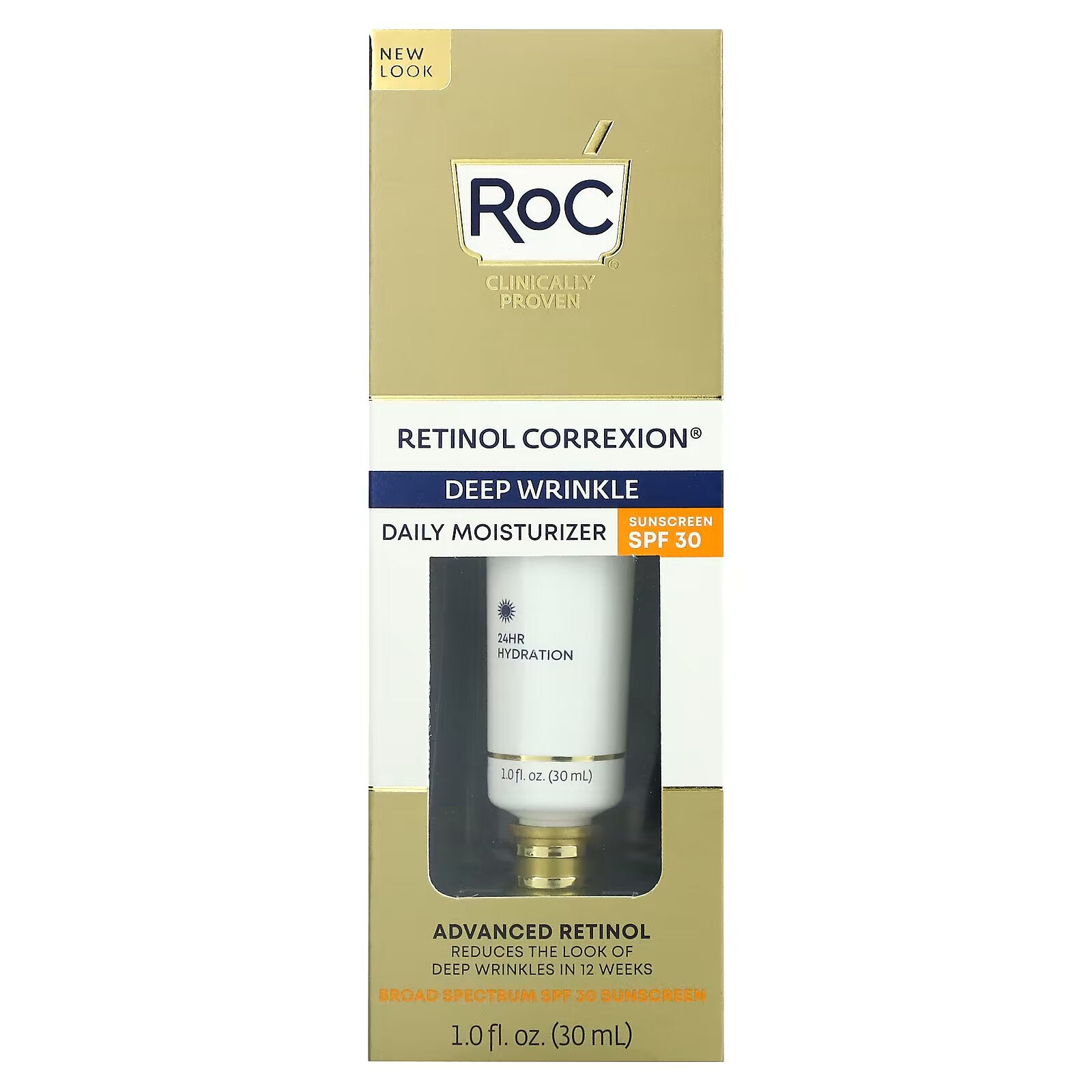 RoC, Retinol Correxion, Anti-Deep Wrinkle Daily Moisturizer, SPF 30 30 ml (1 fl oz)