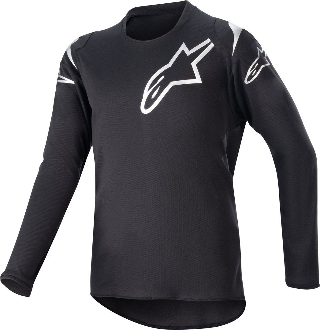 قميص موتوكروس Alpinestars Racer Graphite 2023، أسود/أبيض