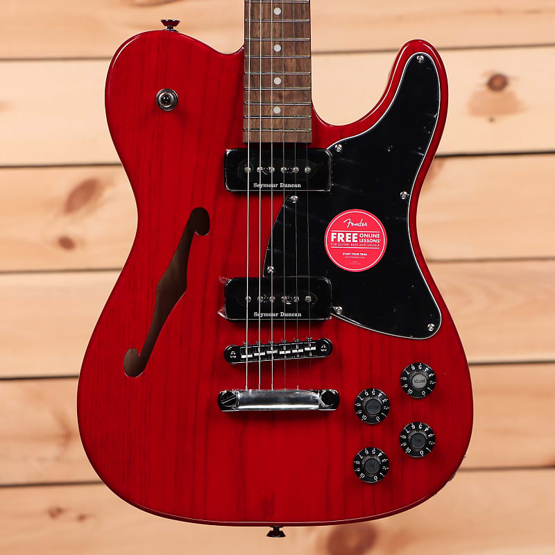 Fender Jim Adkins JA-90 Telecaster Thinline - Dark Red Transparent - ICF21005115