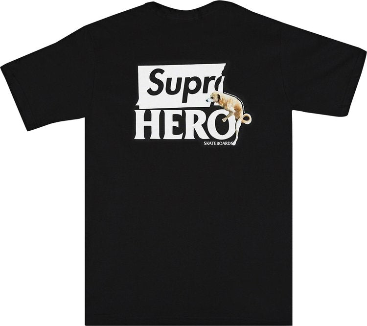 تي شيرت Supreme x ANTIHERO Dog Tee باللون الأسود، أسود