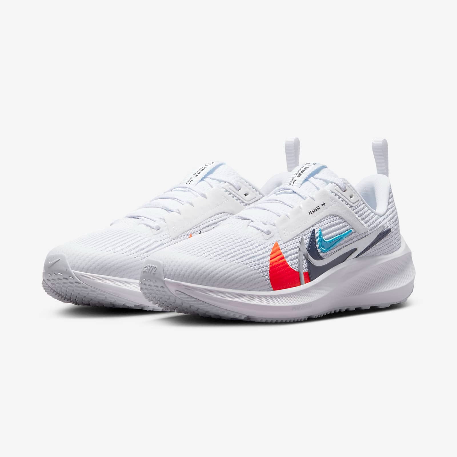 Nike Air Zoom Pegasus 40 Premium GS sneakers, white/multicolor