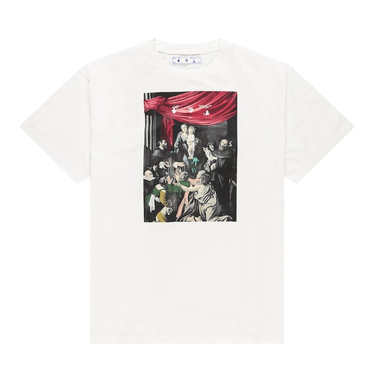 Off-White Caravaggio Painting Short-Sleeve Over Tee 'White/Black', White