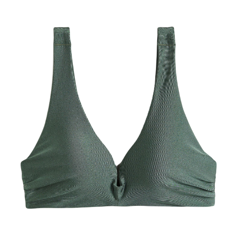 H&M Padded Bikini Top, khaki