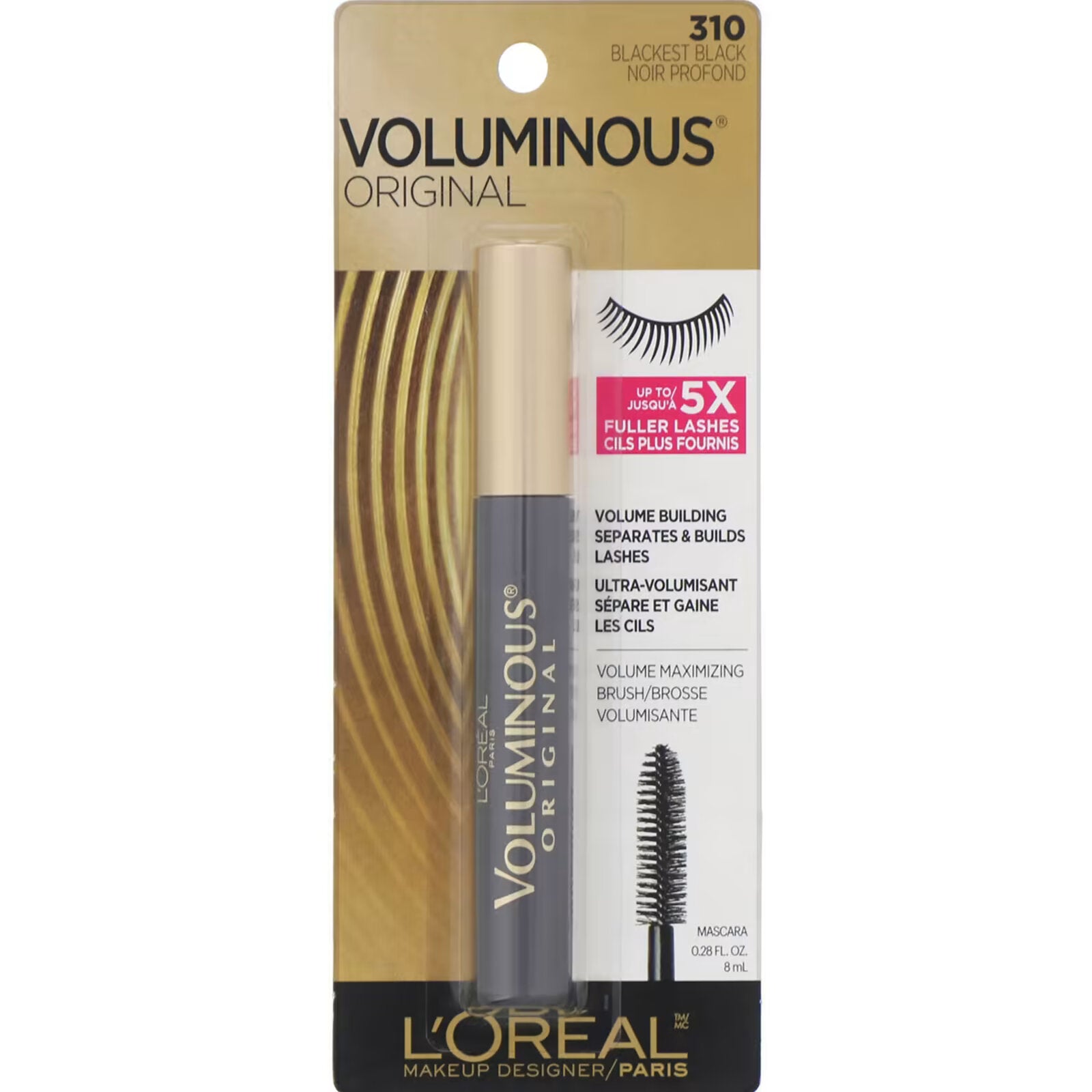 L'Oreal Voluminous Original Mascara shade 310 charcoal black, 8 ml