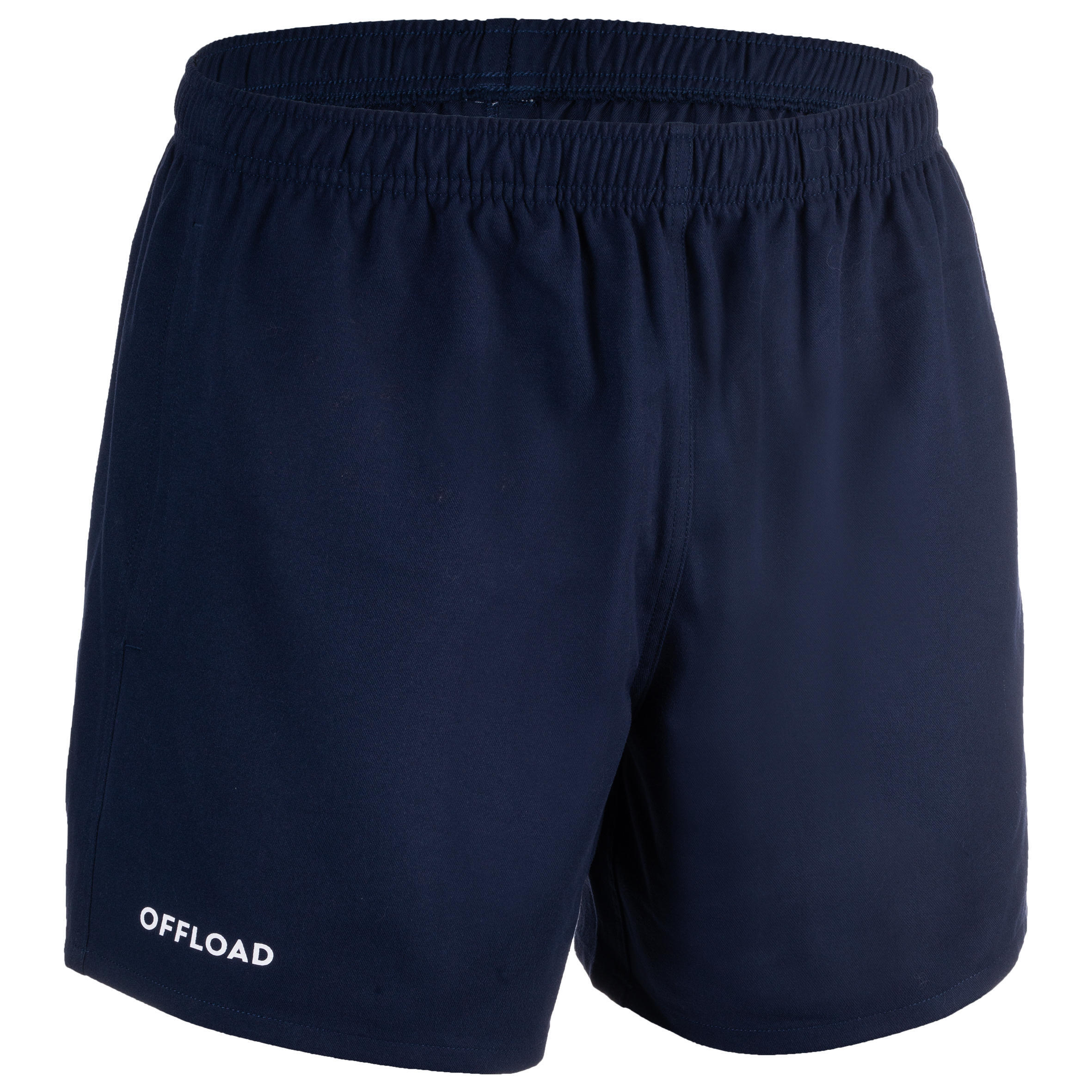 Adult rugby shorts R100 with pockets blue OFFLOAD, dark blue