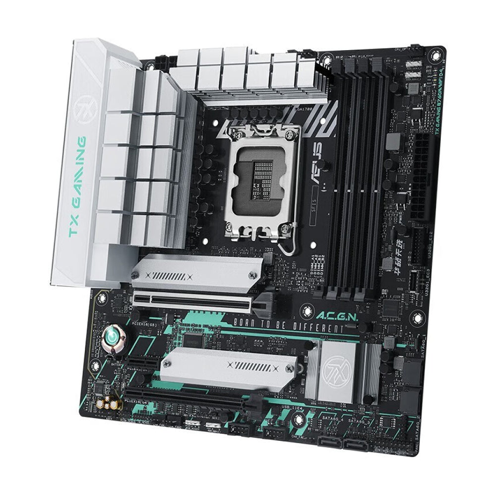 لوحة أم Asus TX GAMING B760M، LGA1700، واي فاي، DDR4