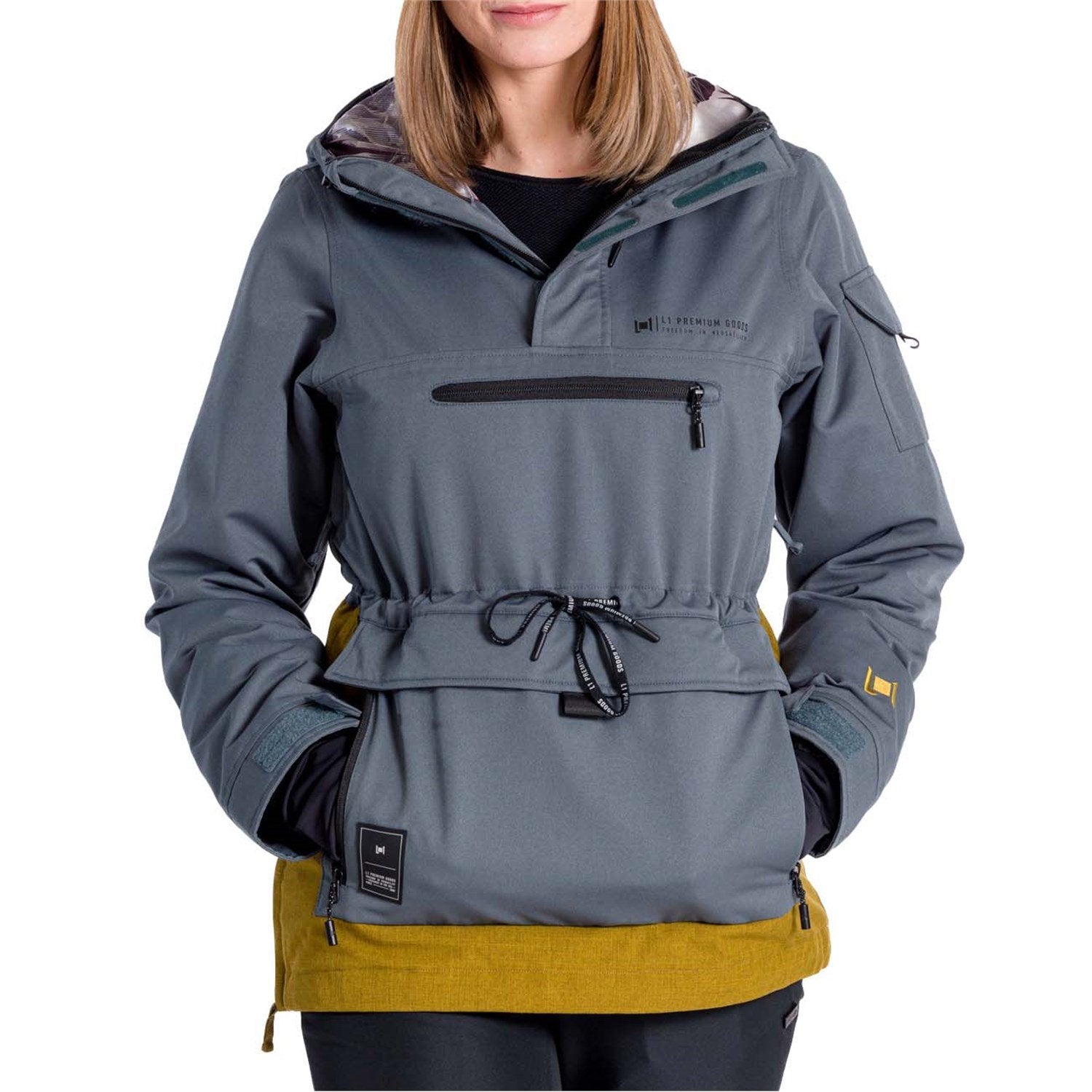 Women's L1 Prowler anorak, gray