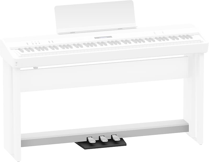 Roland Custom Pedal Unit for FP-60, FP-60X, FP-90 and FP-90X Digital Pianos, White KPD-90-WH