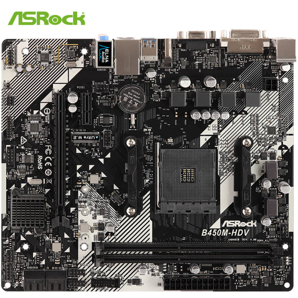 ASRock B450M-HDV R4.0 motherboard