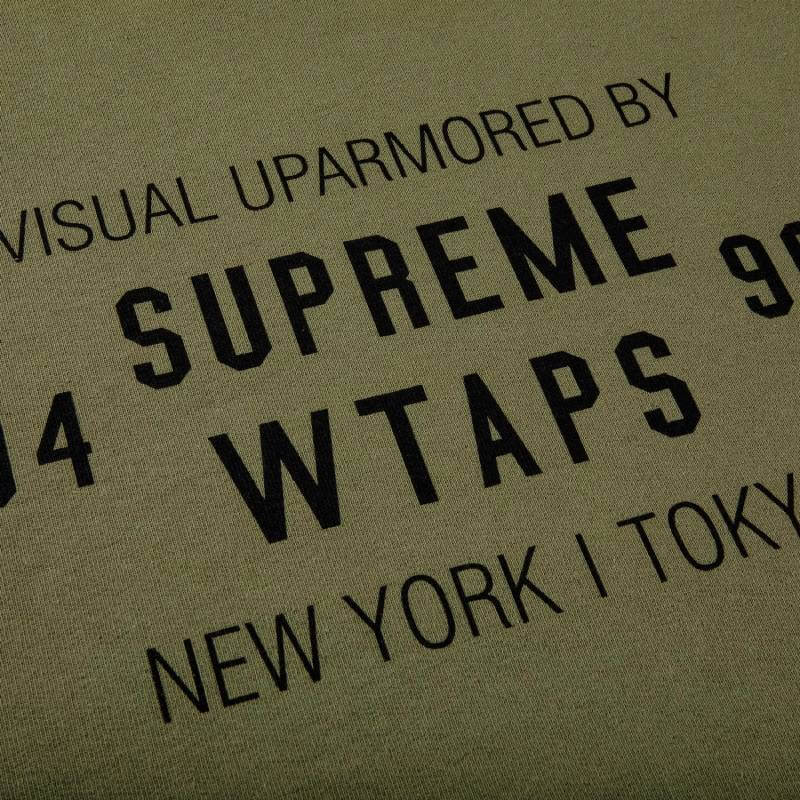 Supreme x WTAPS Crewneck Sweatshirt, olive