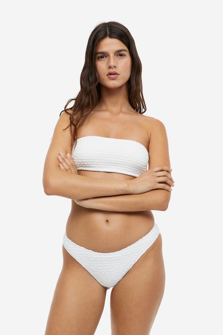 H&M high top bikini bottoms, white