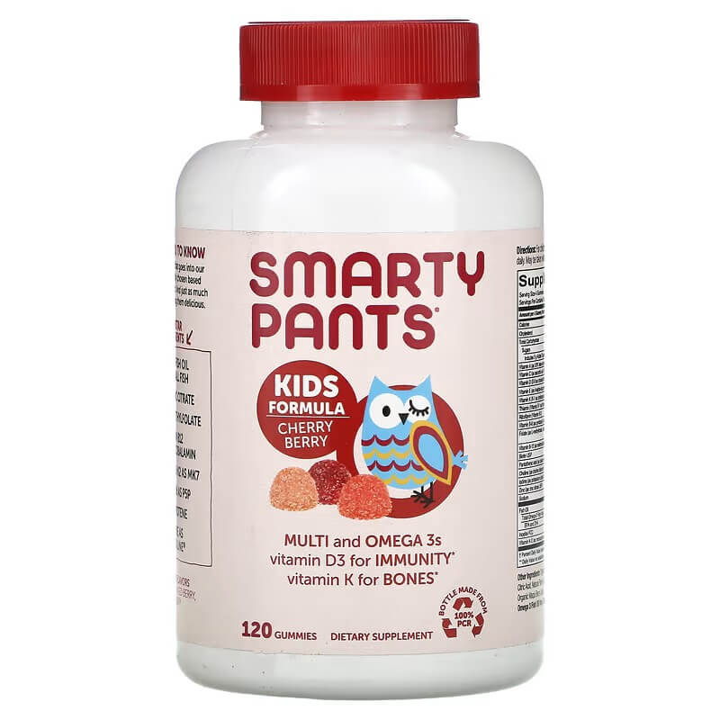 SmartyPants Kids' Omega-3 Multivitamin, 120 Chewable Tablets