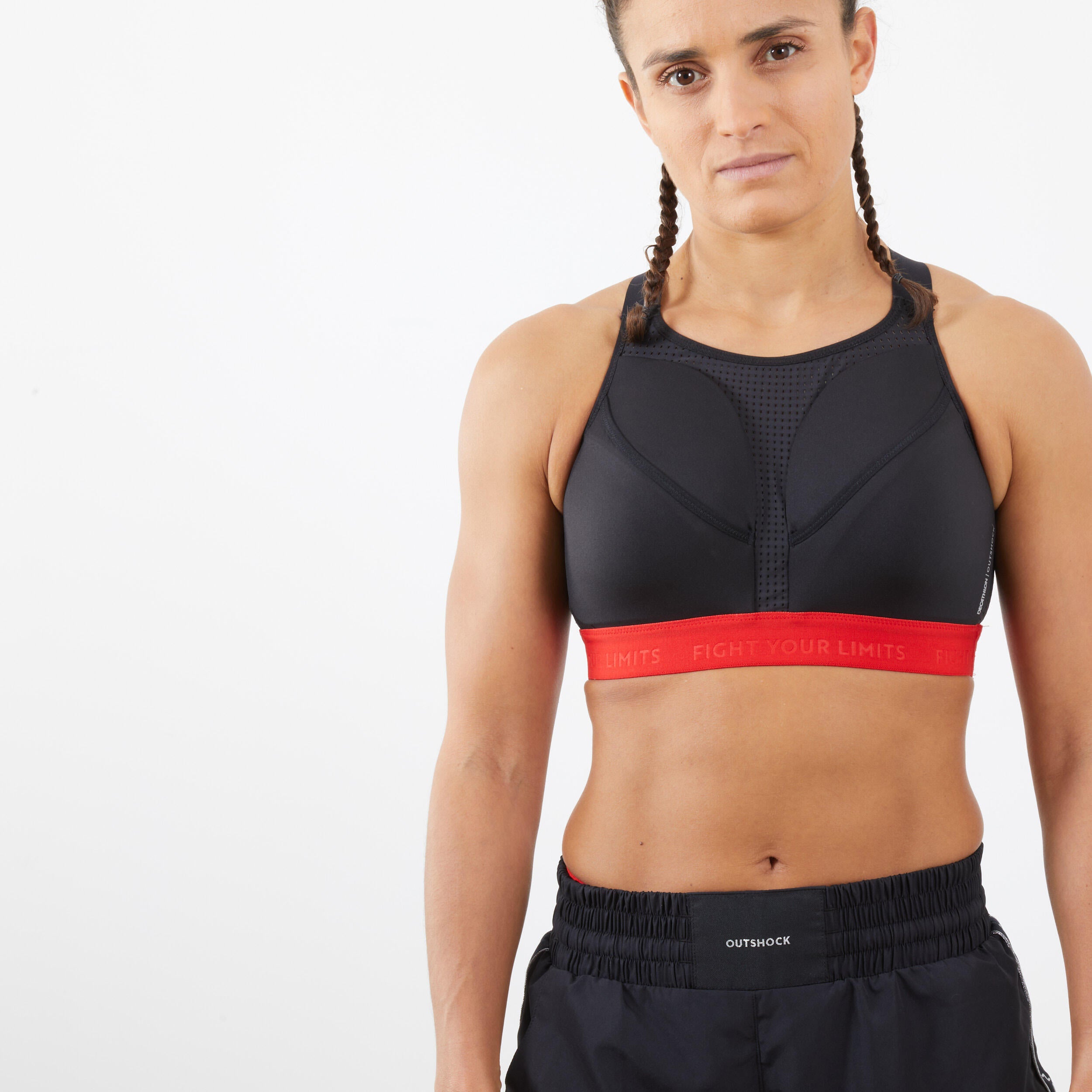 Sports bra with breast protection 500 boxes OUTSHOCK